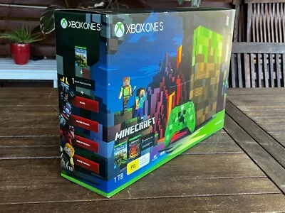 $490 • Buy Brand New Xbox One S Minecraft Limited Edition Console 1TB -Sealed In Box - RARE