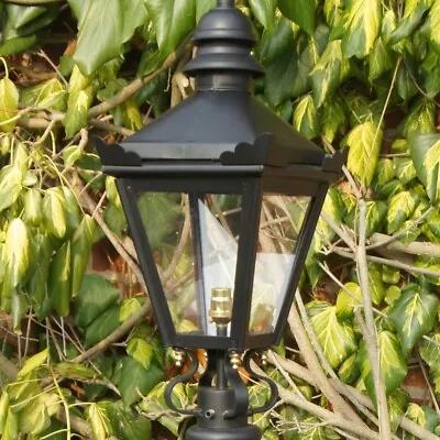 NEW 54cm Black Lantern Replacement Lamp Post Top • £97