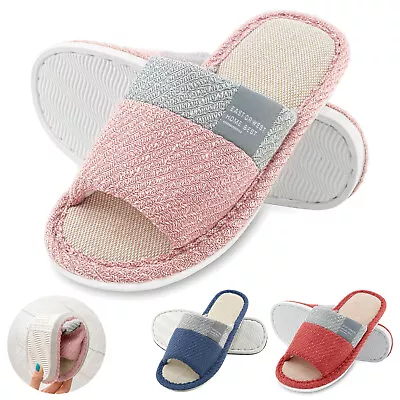 Slippers For Women Men Memory Foam Slip-On Womens Slippers House Outdoor Shoes • $8.79