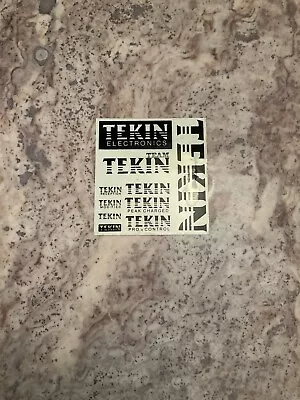 Vintage Tekin Original Black Decal Sticker Sheet RC Car ESC Receiver RC10 Novak • $20