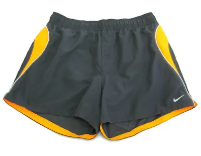 NIKE Men's (Size Medium 30-32) Gray Running Shorts Zipper Pocket Lightweight • $12.95