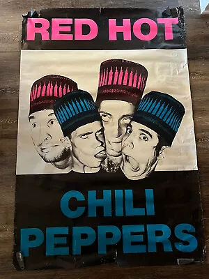 $250 • Buy Vintage Red Hot Chili Peppers Poster 40 X 60 RHCP CONCERT LARGE