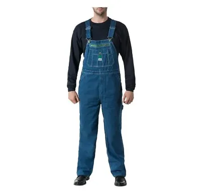 Liberty Denim Blue Jeans Bib Overalls Men's 46x30 Cotton Medium Wash • $39.97