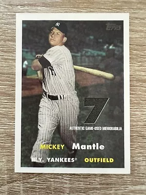 2007 Topps Target Factory Set Mickey Mantle Relic Card #MMR-57 (BAR) • $40