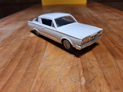 Strombecker 1/32 Vintage 1966  Plymouth Barracuda White Slot Car Runs! • $25