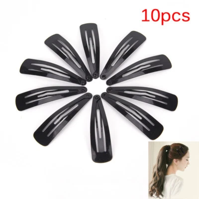 £4.52 • Buy 10PCS Girl Kids Hair Snap Clips Sleepies Slides Bendies Hair BB Clips DIY New';.