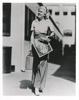 JEAN HARLOW Rare 1930s CANDID On MGM Studio Lot Behind The Scenes Photo • $14.95