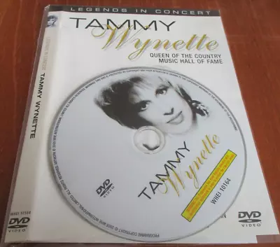 Tammy Wynette - DVD - Legends In Concert:Queen Of The Country Music Hall Of Fame • £3