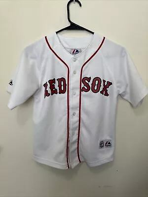 Boston Red Sox MLB Majestic Manny Ramirez #24 Button Down Jersey Youth Small • $14.99