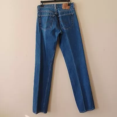Vtg 90s 501XX Levis Jeans Actual 32 X 34 USA Button Fly Straight Leg • $79