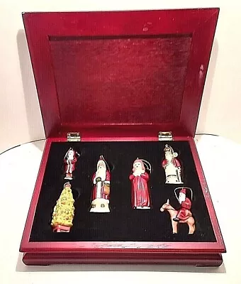 $559.99 • Buy JUDI VAILLANCOURT Neiman Marcus Limited RARE 6 Christmas Ornaments  Wood Storage