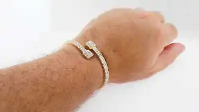 Estate Sale 14K Yellow Gold Diamond Bracelet 5.60 TCW Vintage Fine Jewelry • $3500