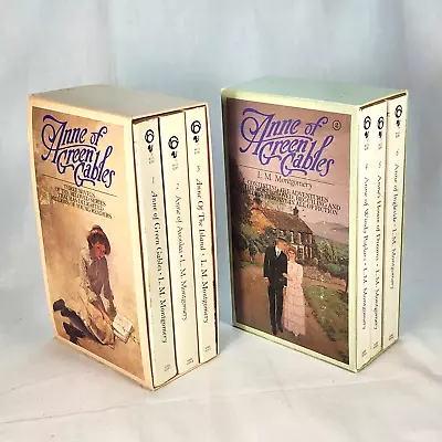 Vintage Anne Of Green Gables Boxed Sets By Lucy Maud Montgomery Books 1-6 80s • $17.99