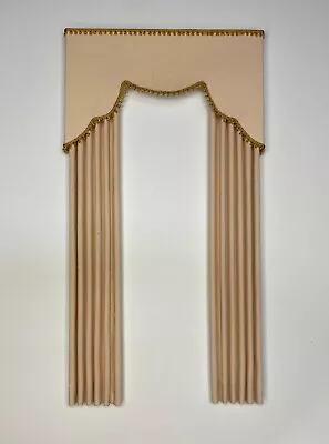 Beige  Regal  Dollhouse Curtains - 4 1/2   Wide By 8 1/2  Long • $19.95