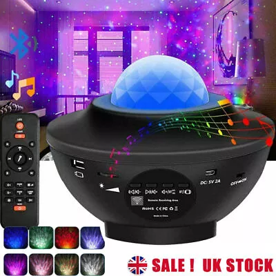 £9.98 • Buy LED Galaxy Projector Light Starry Sky Star Bluetooth Music Night Light Remote