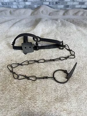 Vintage Sargent No 0 Square Pan Long Spring Trap Trapping Newhouse • $19.50