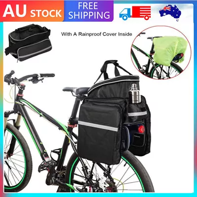 MTB Cycling Bicycle Bike Bag Rack Back Rear Seat Tail Carrier Trunk Pannier • $22.99