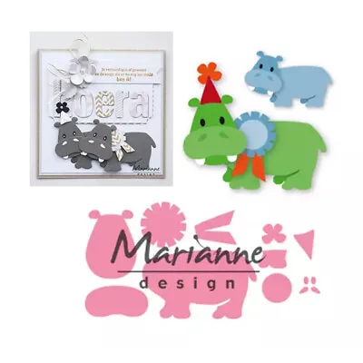 Marianne Design Collectables Dies - Eline's Happy Hippo COL1450 • $14.97