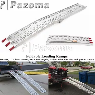 Aluminum Portable Ramp Foldable Loading Ramps Truck / ATV / Car / Motorcycle • $210.99