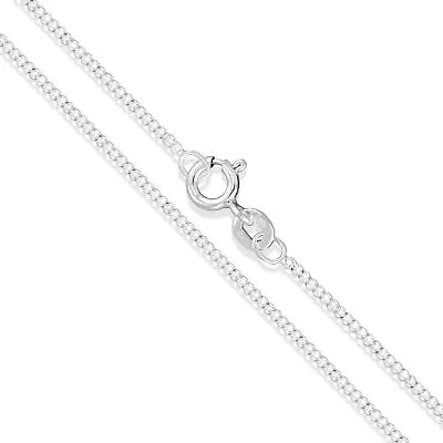 20  Sterling Silver Necklace Italian Cuban Curb Link Chain Pure 925 US Wholesale • $10.19