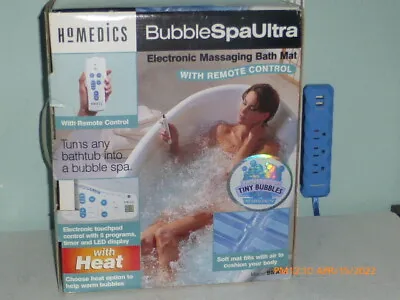HoMedics Bubbles SpaUltra BMAT-3 Electronic Massaging Bath Mat W/ Heat & Remote  • $189