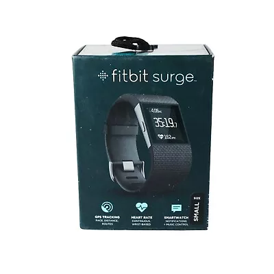 Fitbit Surge Fitness Super Watch - Black - Small - Needs New Battery - AS IS • $94.76