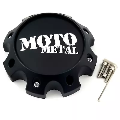 Moto Metal Satin Black 8 Lug MO975 MO978 Wheel Center Cap 1079L170SGBMO1 • $29