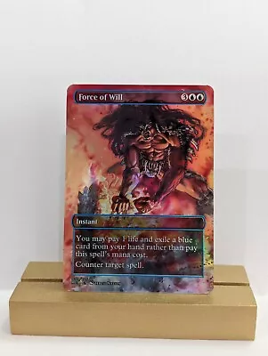 Force Of Will Foil Custom Sticker On Bulk MTG Commander • $6.79