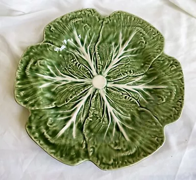 Bordallo Pinheiro GREEN Cabbage 12  Dinner CHARGER PLATE • $49.95