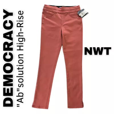 Democracy  Ab Solution Pants High Rise Skinny Glider Ankle Skimmer Size 0 NWT • $35