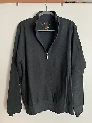 Orvis Half Zip Sweater - Dark Gray Size Mens Medium • $9