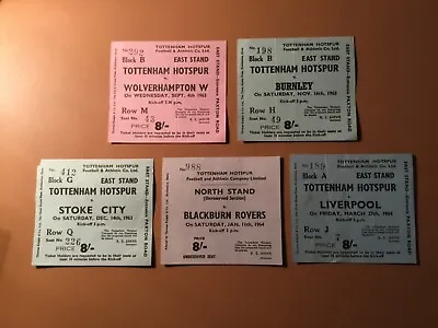 £14 • Buy 63/4 TICKETS Tottenham Spurs (listed Individually) 1963/1964