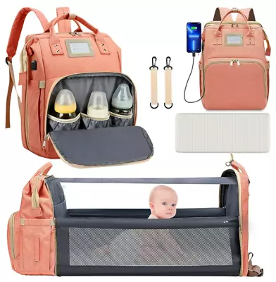 Mochilas Para Pañalera De Bebe Viaje Pañaleras Modernas Biberones • $31.99