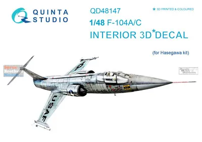 QTSQD48147 1:48 Quinta Studio Interior 3D Decal - F-104A F-104C Starfighter • $19.84