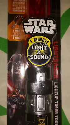 Star Wars  Dark Vader Light Saber Toothbrush Lights Up And Make Sounds  • £9.64