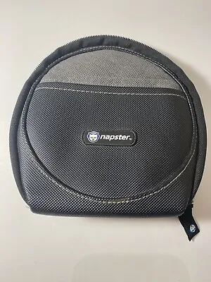 $20 • Buy Napster CD Disc Holder Storage Zip Up Black Case Binder - Vintage