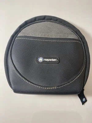 $20 • Buy Napster CD Disc Holder Storage Zip Up Black Case Binder - Vintage
