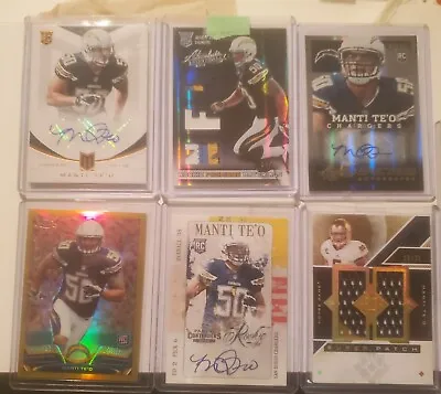 Manti Te'o 7 RC Card Auto Patch Lot • $100