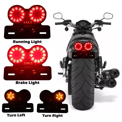 Motorcycle LED Tail Light Brake Stop Turn Signal Universal For Harley Sportster • $16.87