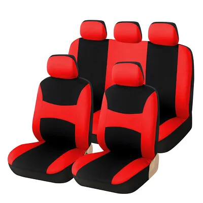 Seats Covers Car Full Set Cushion 5-Sits Front Rear Mat Protectors Pad Styling • £26.88