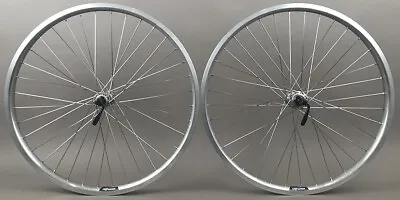 Silver Heavy Duty Velocity Cliffhanger 26  MTB Bike Tubeless Wheelset Shimano • $269