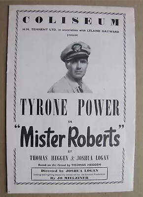 1950 MISTER ROBERTS Tyrone Power Roger Moore Russell Collins Thomas Heggen Logan • £7.50