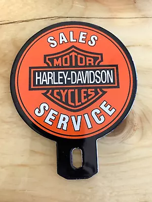 Vintage Harley-davidson Motorcycle Porcelain Service Sales Service Topper Sign • $0.99