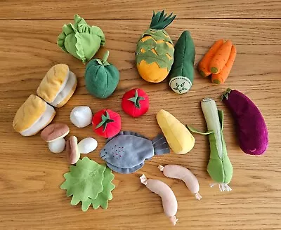 IKEA Duktig Play Food Pretend Toy Plush Soft Vegetables. • £12.99