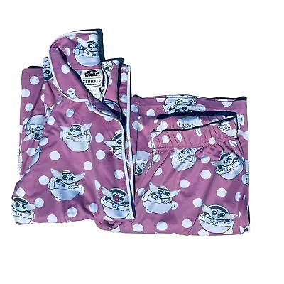 Baby Yoda Grogu 2 Piece Womens Pajamas  Small Star Wars Slumber Munki Sleepwear • $17.58