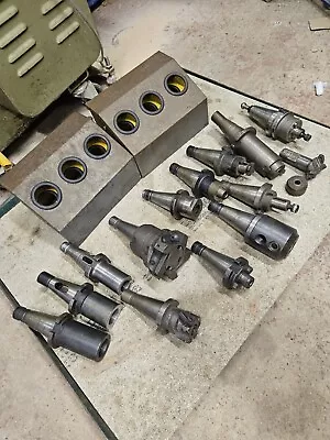 Job Lot Iso40 Milling Machine Tooling M16 Sidelock Clarkson Morse Taper Facemill • £40