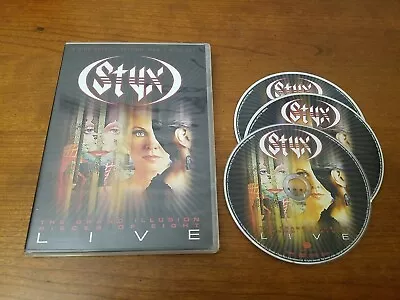 Styx: The Grand Illusion / Pieces Of 8 - Live (DVD & CD 3-Disc Set) Concert OOP • $34.99