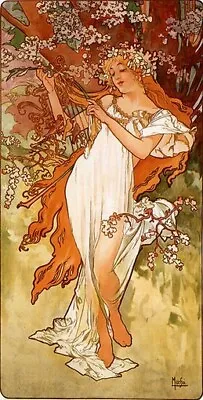 ALPHONSE MUCHA VINTAGE POSTER Spring Art Print RARE NEW • $9.98