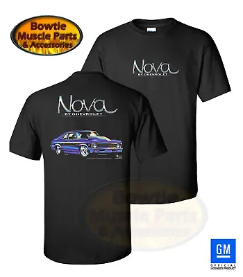 68 69 70 71 72 Chevy Ii Nova Ss T-shirt Black Tee Shirt Gm Licensed • $21.95