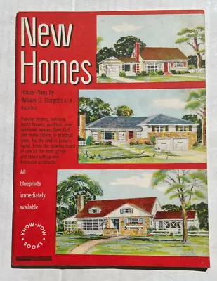 1952 Mid-Century Homes And Designs W/ Layouts-- New Homes Magazine • $47
